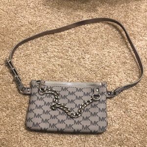 Michael Kors Grey Chain Fanny Pack Belt
